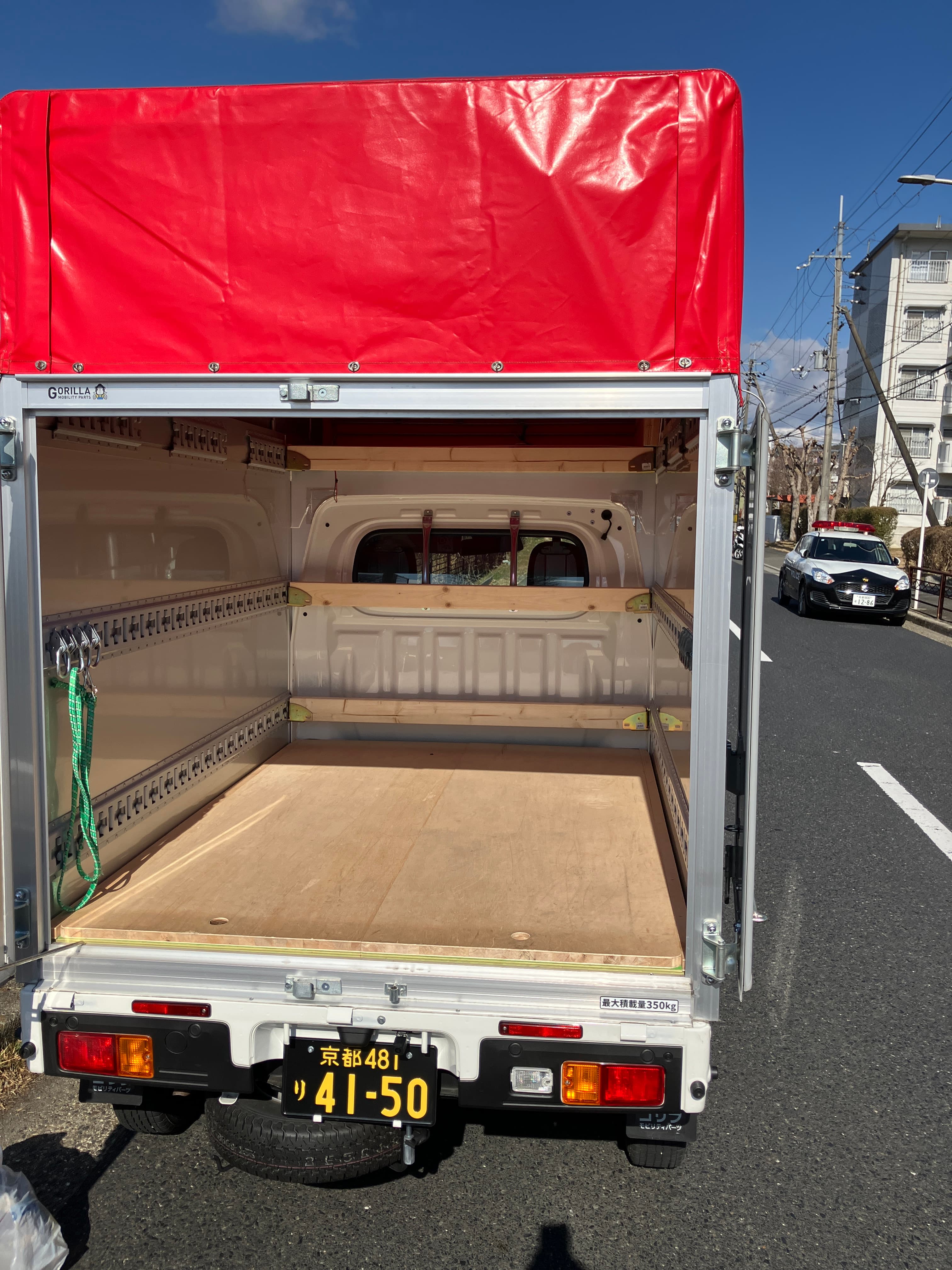 赤帽 ゆう軽便号 後方から見た荷台